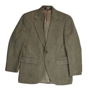 VINTAGE MEN S BEIGE STRIPED BLAZER JACKET - DEANSGATE - SIZE 40